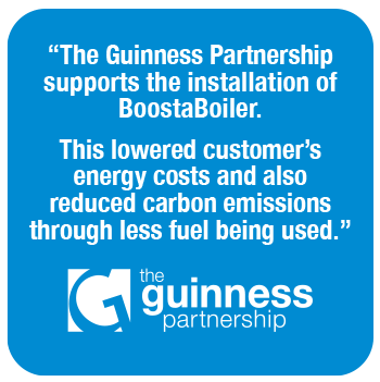 The Guinness Partnership testimonial endorses BoostaBoiler for helping to reduce heating bills and save money